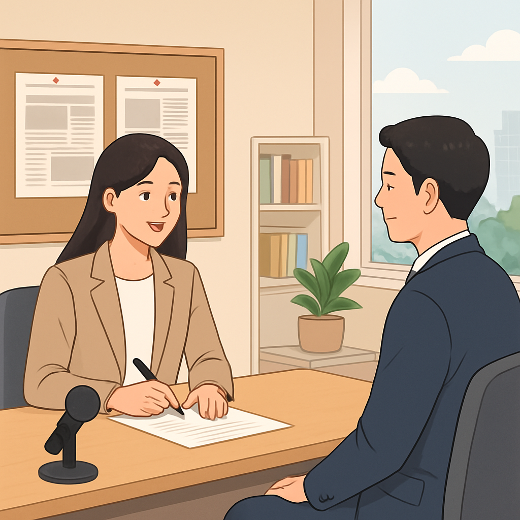 언론사 보도부 기자 채용 공고 이미지