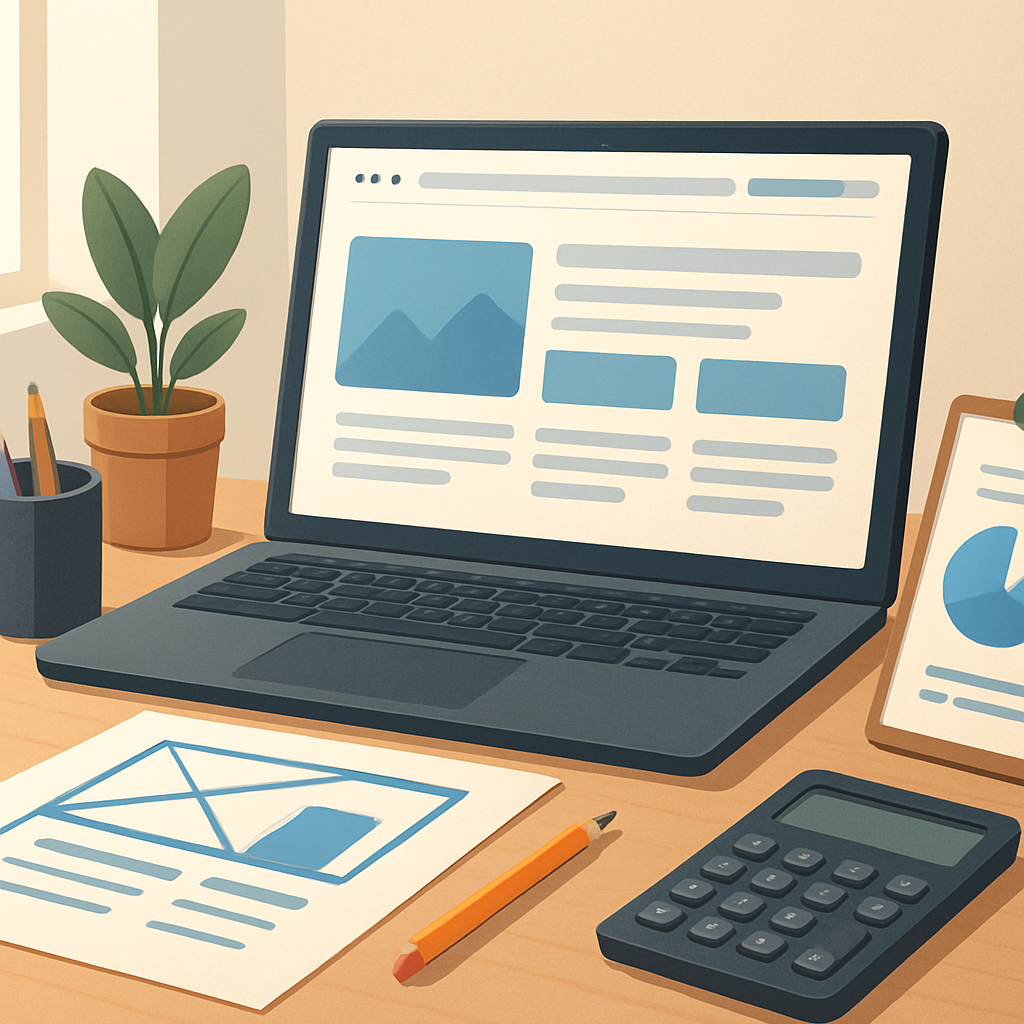 보도 사이트 제작 가이드와 비용 비교 이미지