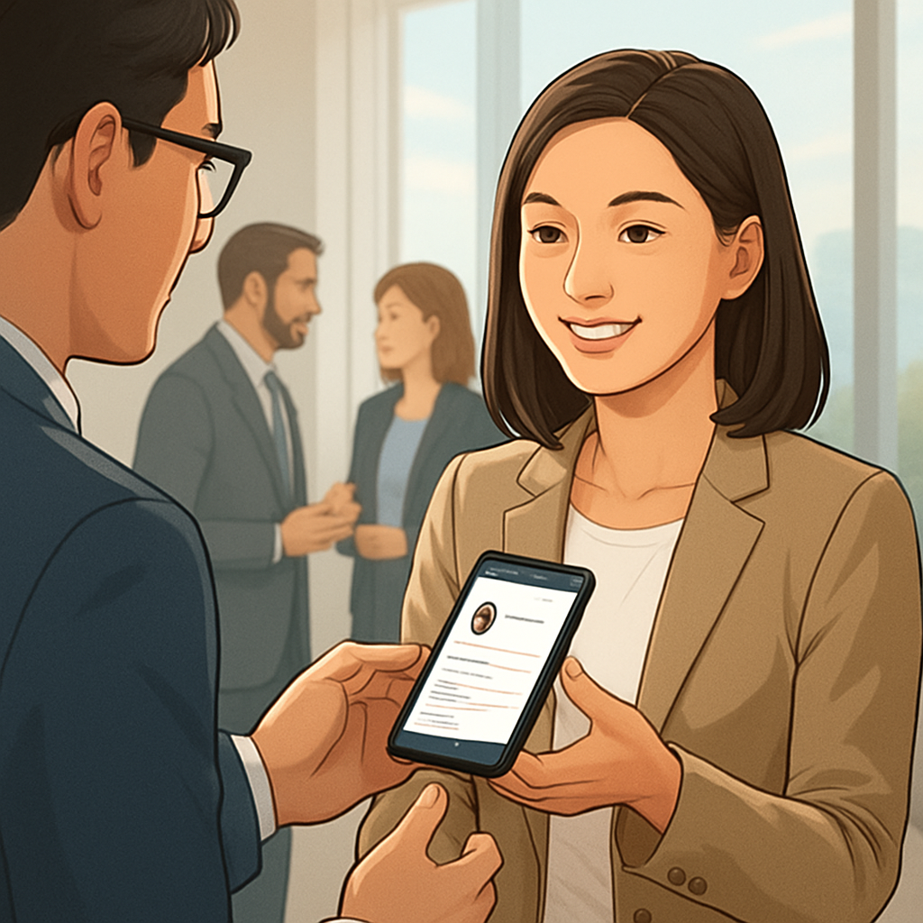 비즈니스 네트워킹 디지털 명함 활용 팁 이미지