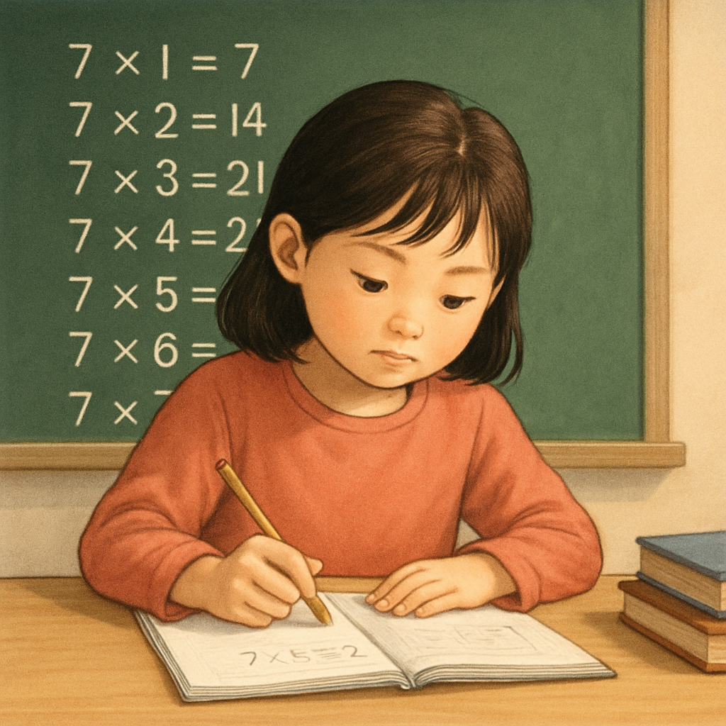 구구단 문제 풀이 이미지