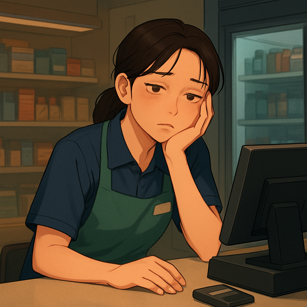 밤샘 알바 이미지