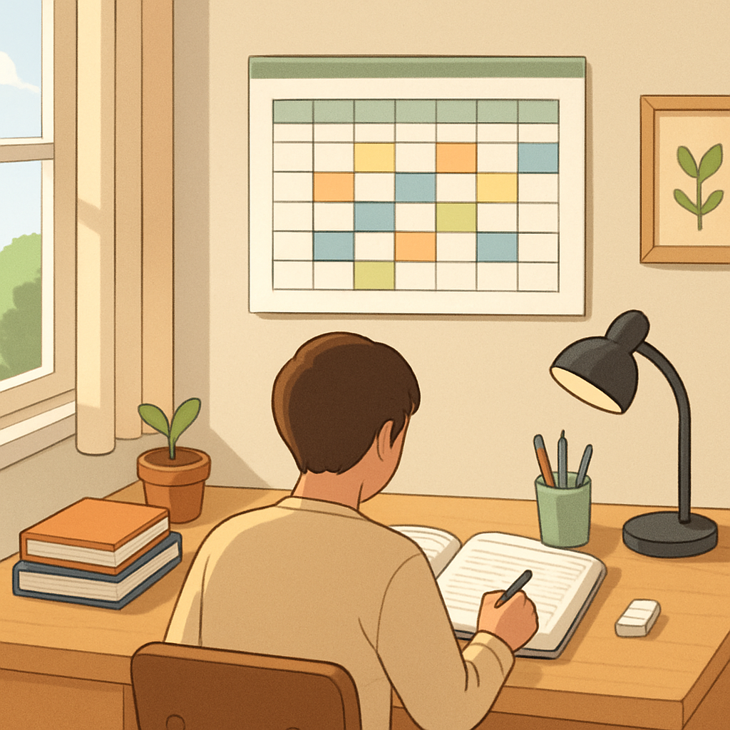 수능 공부 시간표 이미지